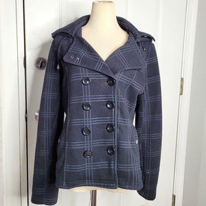 Sebby Women's Hooded Jacket Black/Gray Size Large